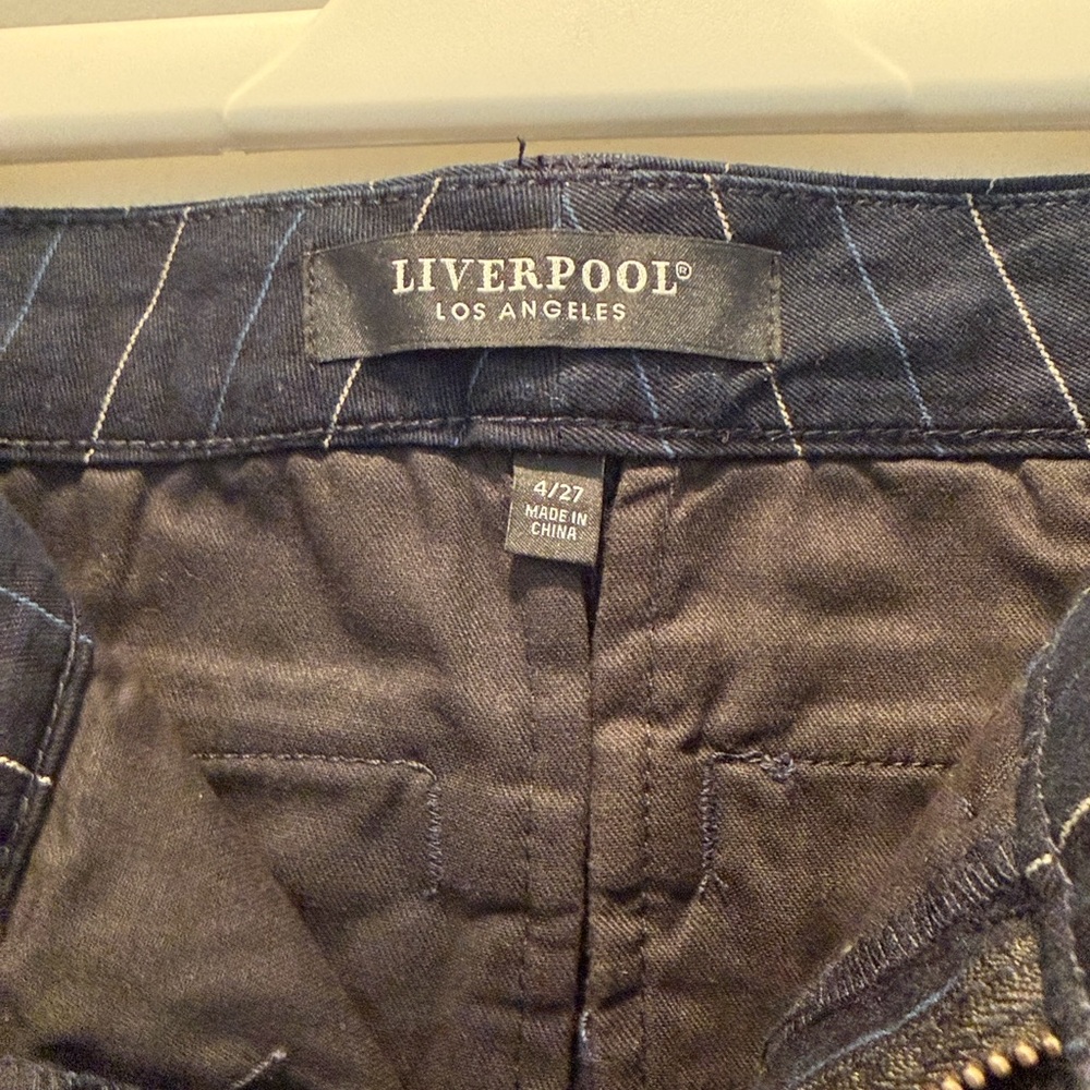 Liverpool Pinstripe Dress Pants in blue | Sz 4 - Picture 5 of 8